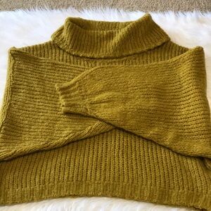 NWT Anthropologie Pilcro Mustard Cowl Neck Sweater